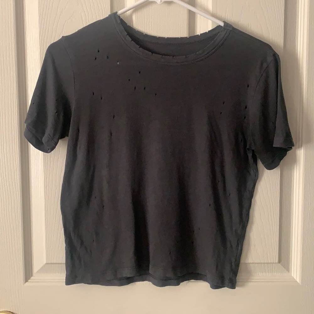 Distressed American Eagle Grey Top LAST CHANCE TO PURCHASE